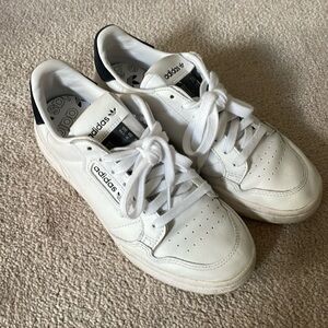 White adidas sneakers